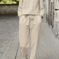 100% Cotton Linen Monochrome 2 Piece Set