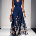 Women's Floral Print Wedding Guest Dress