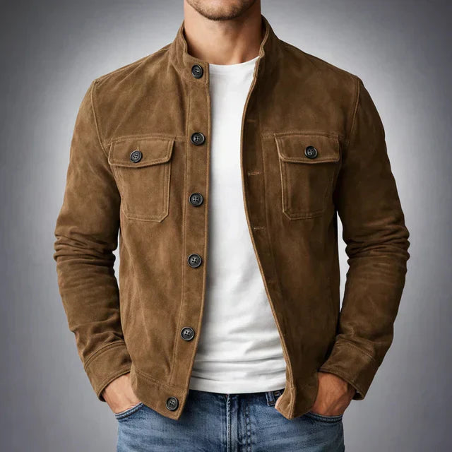 Classic Pocket Suede Jacket