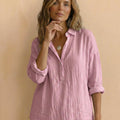 100% Cotton Popover Blouse