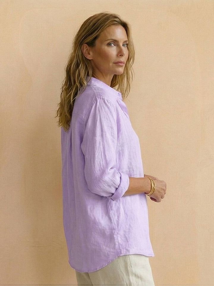 100% Cotton Popover Blouse