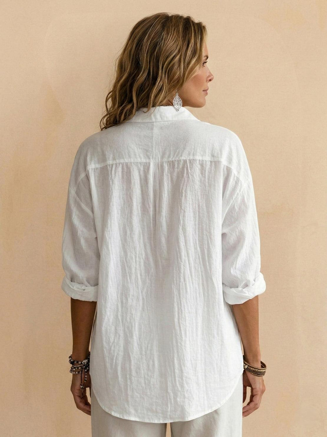 100% Cotton Popover Blouse