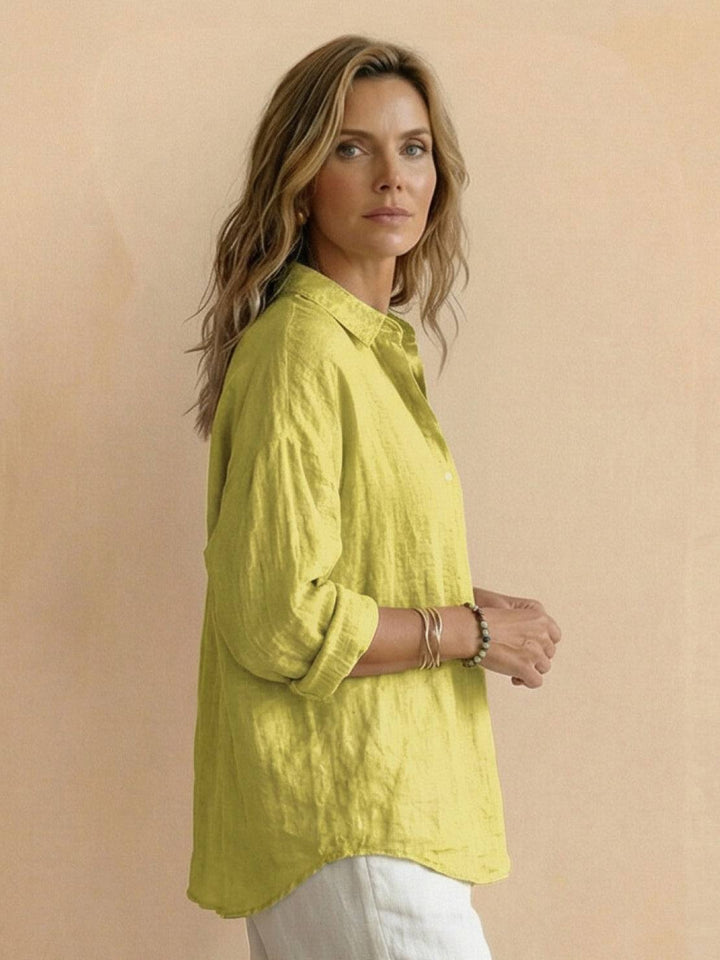 100% Cotton Popover Blouse