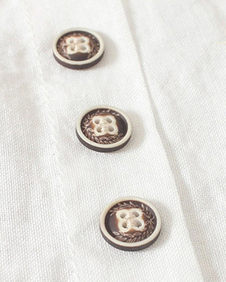 Effortless Button Detail Summer Blouse