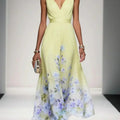 Women's Floral Print Wedding Guest Dress