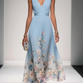 Women's Floral Print Wedding Guest Dress