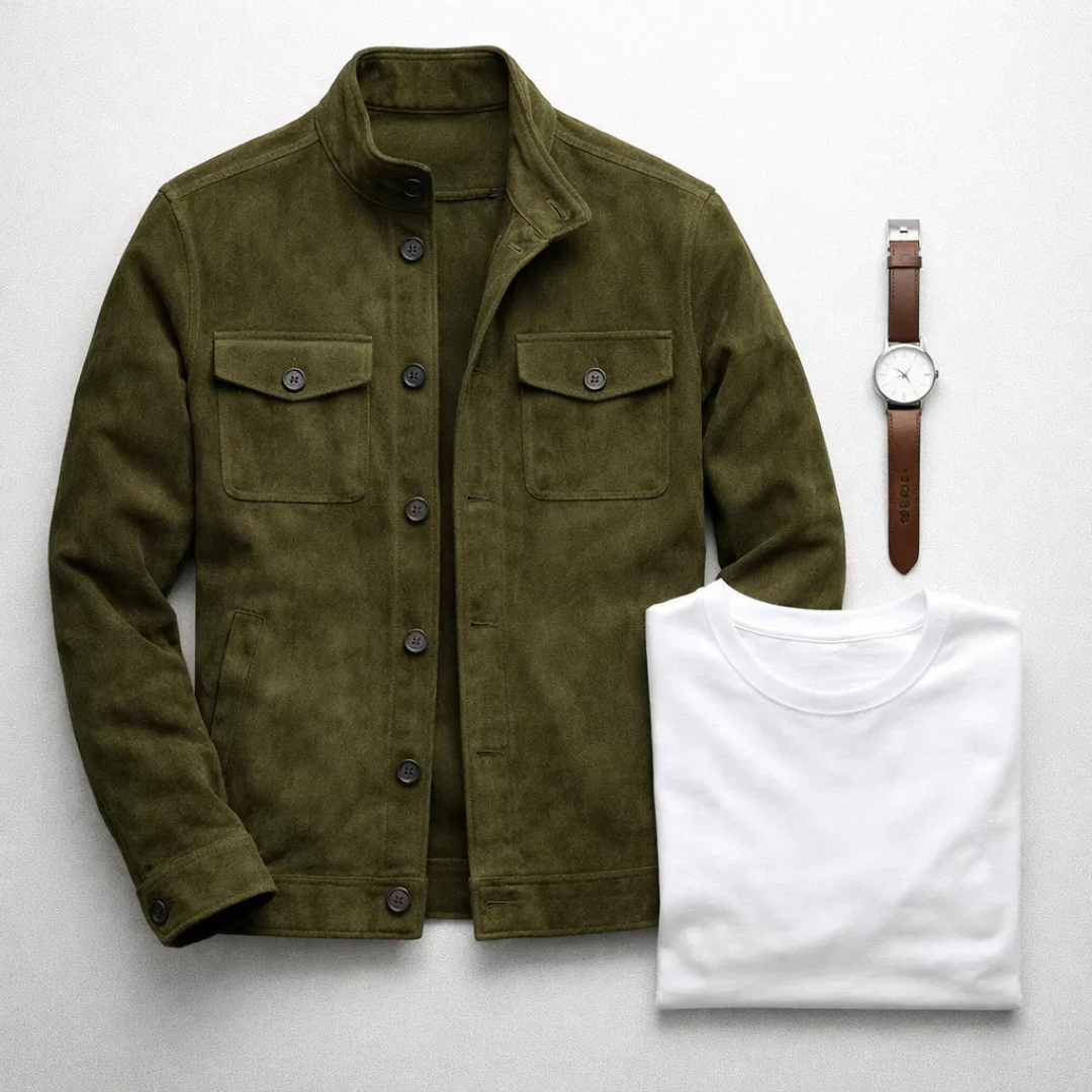 Classic Pocket Suede Jacket
