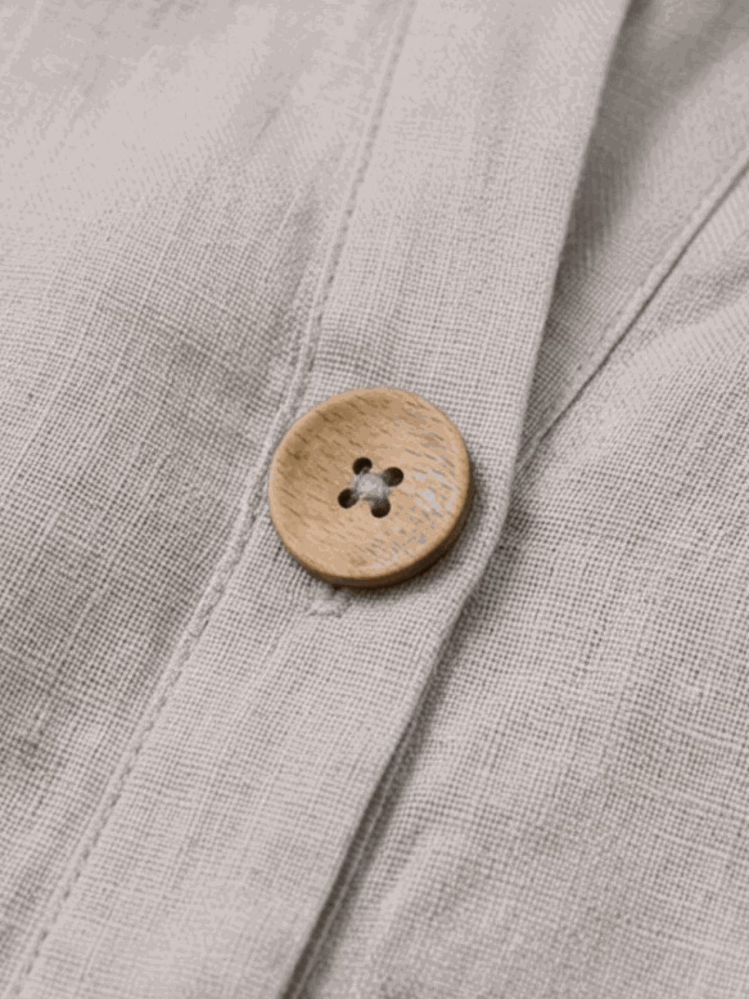 Pure Linen Age-Defying Button Detail Shirt