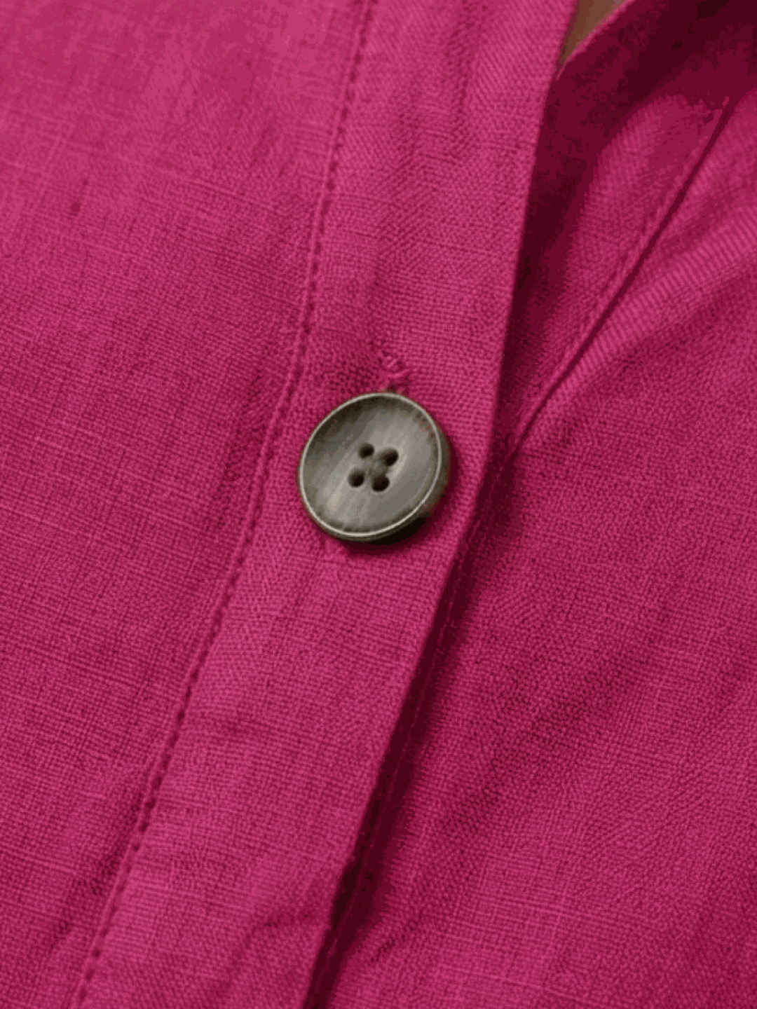 Pure Linen Age-Defying Button Detail Shirt