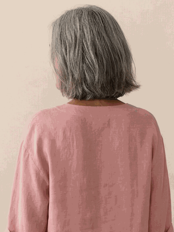 Pure Linen Age-Defying Button Detail Shirt