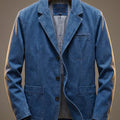 WASHED DENIM BLAZER FOR MEN
