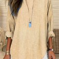 Chic Striped Silhouette Blouse