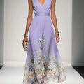 Women's Floral Print Wedding Guest Dress