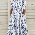 Coastal Flowers Midi Dress