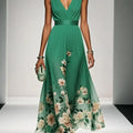 Women's Floral Print Wedding Guest Dress