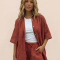 Coastal Linen Cotton Two Piece Set