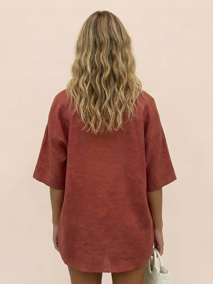 Coastal Linen Cotton Two Piece Set