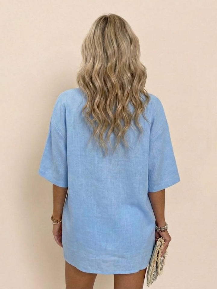 Coastal Linen Cotton Two Piece Set