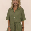 Coastal Linen Cotton Two Piece Set