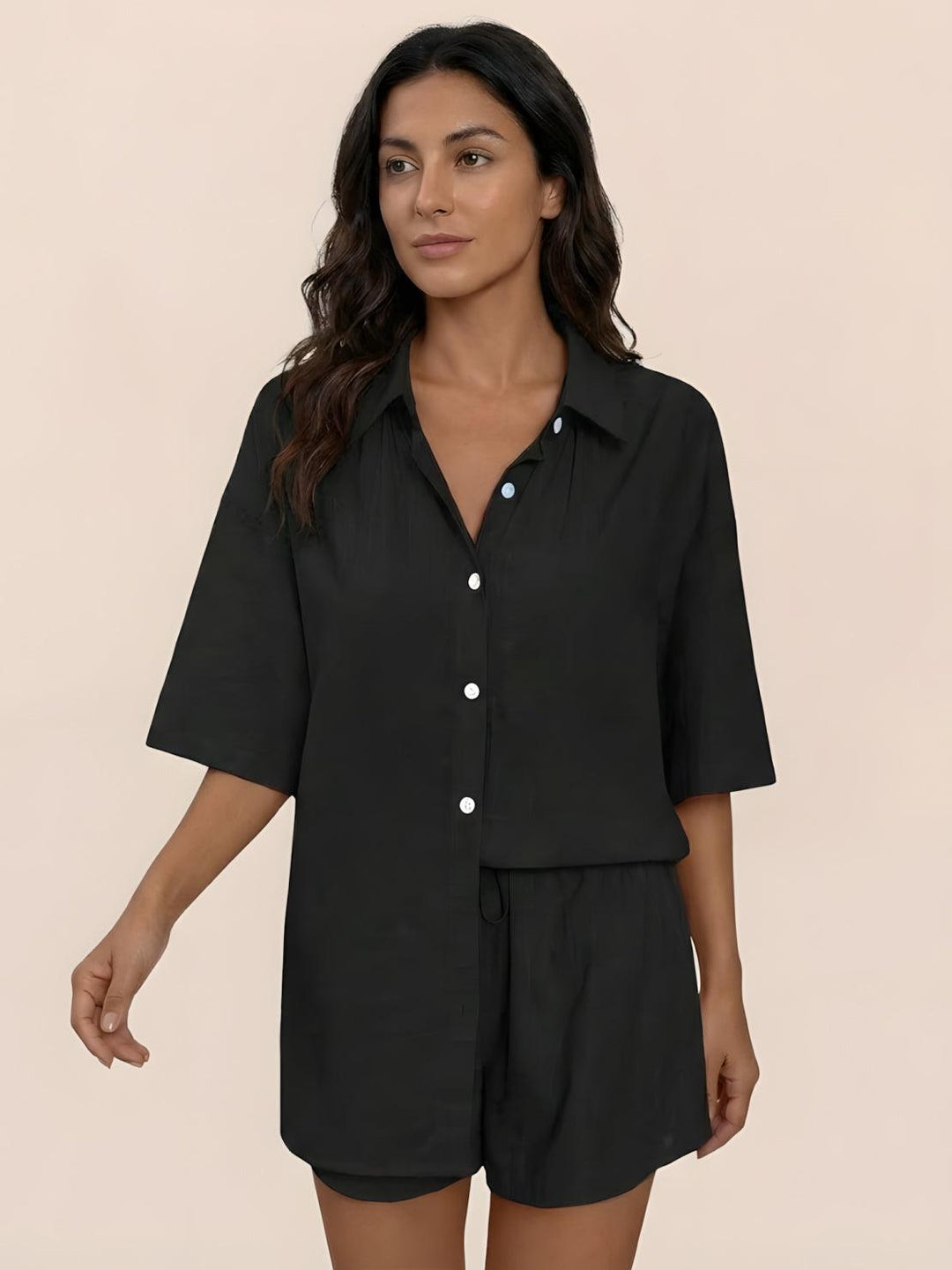 Coastal Linen Cotton Two Piece Set