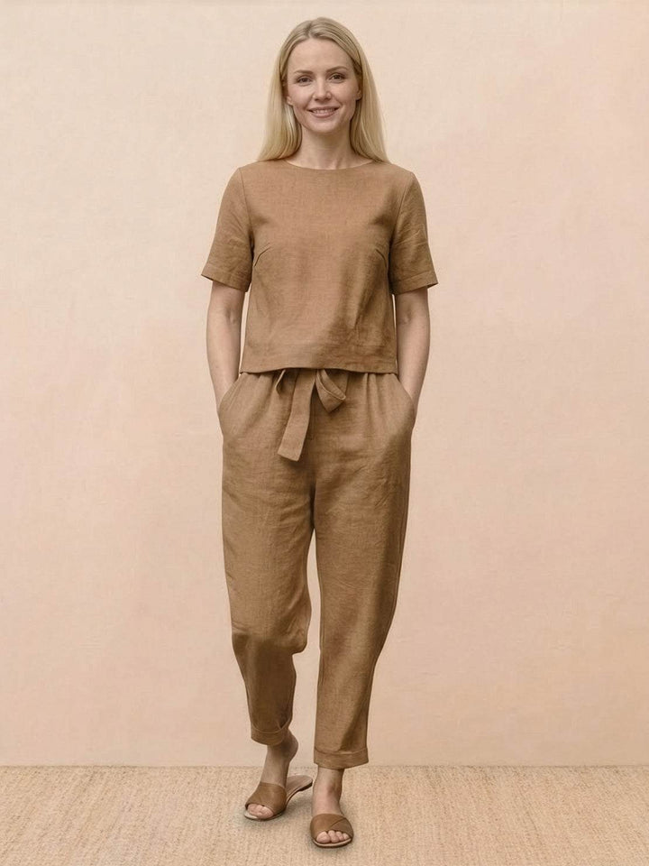 100% Cotton Linen Monochrome Co-ord