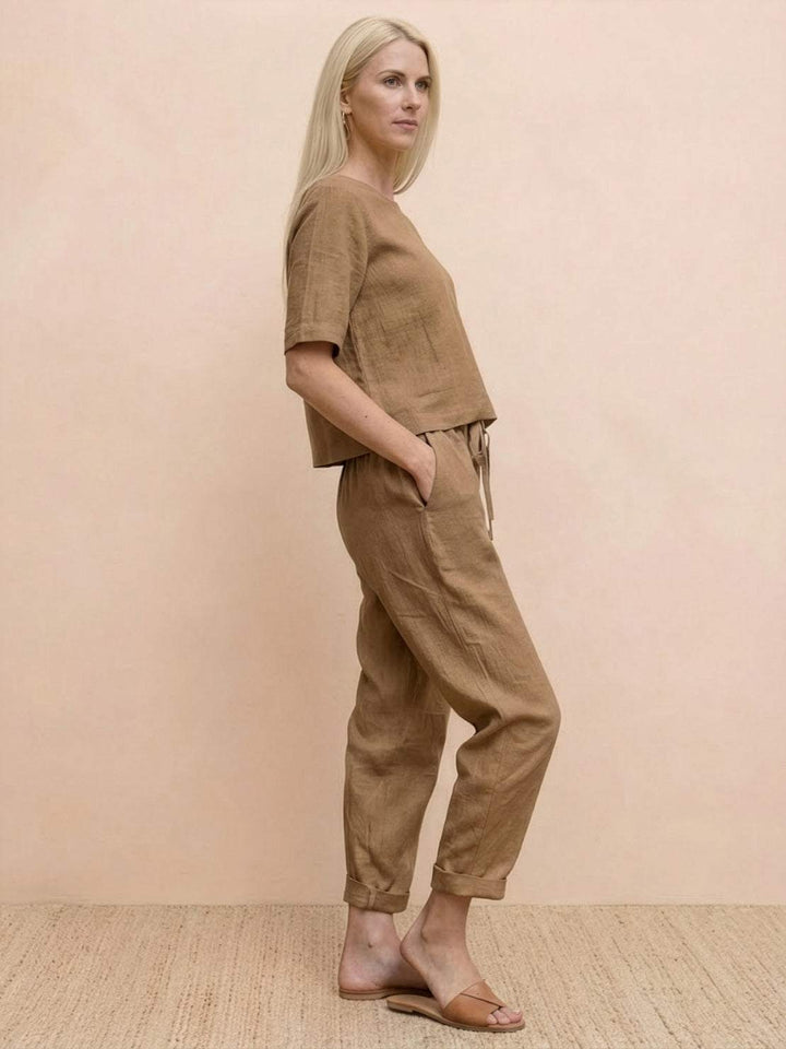 100% Cotton Linen Monochrome Co-ord