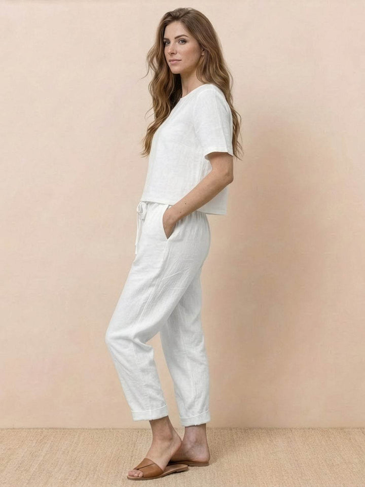 100% Cotton Linen Monochrome Co-ord