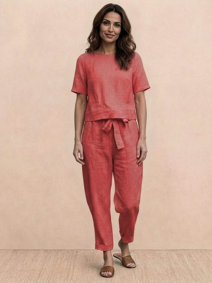 100% Cotton Linen Monochrome Co-ord