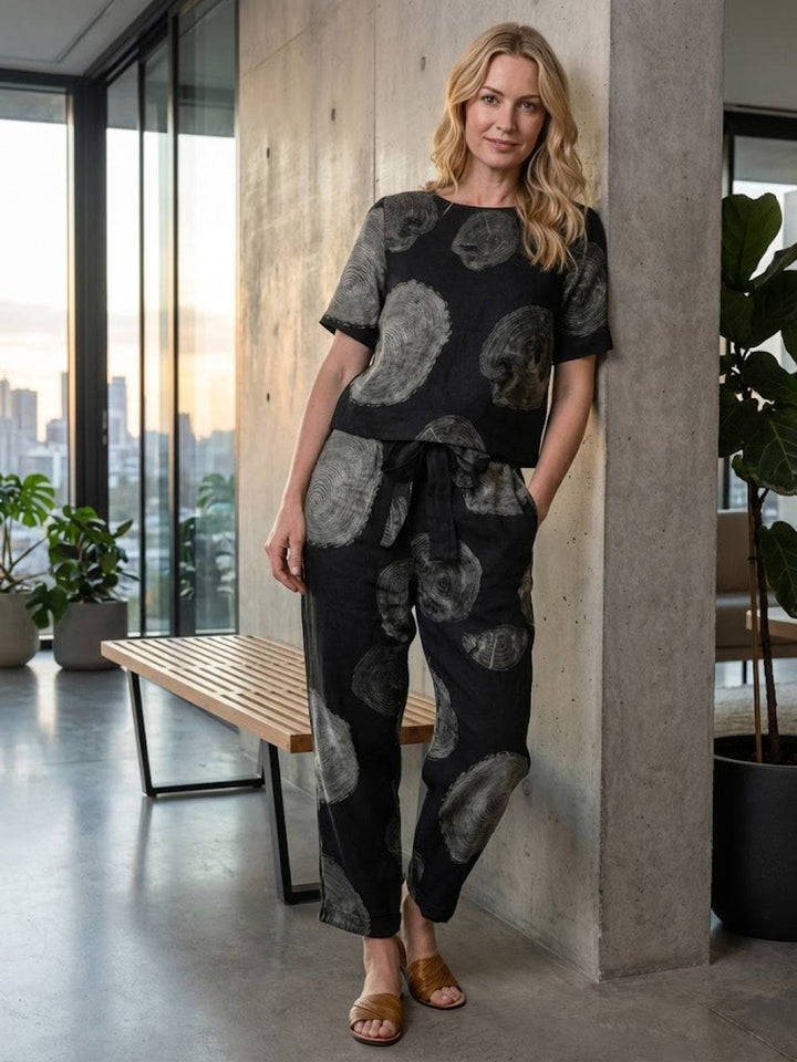 100% Cotton Linen Monochrome Co-ord