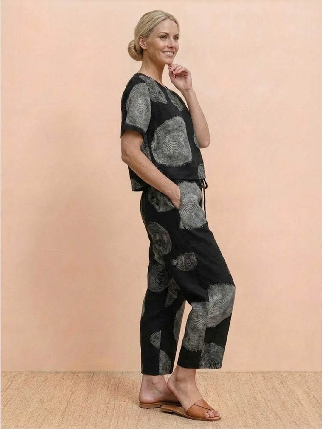 100% Cotton Linen Monochrome Co-ord