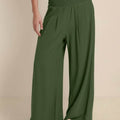 High-Waist Cotton Linen Palazzo Pants
