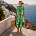 Airy Floral Midi Dress