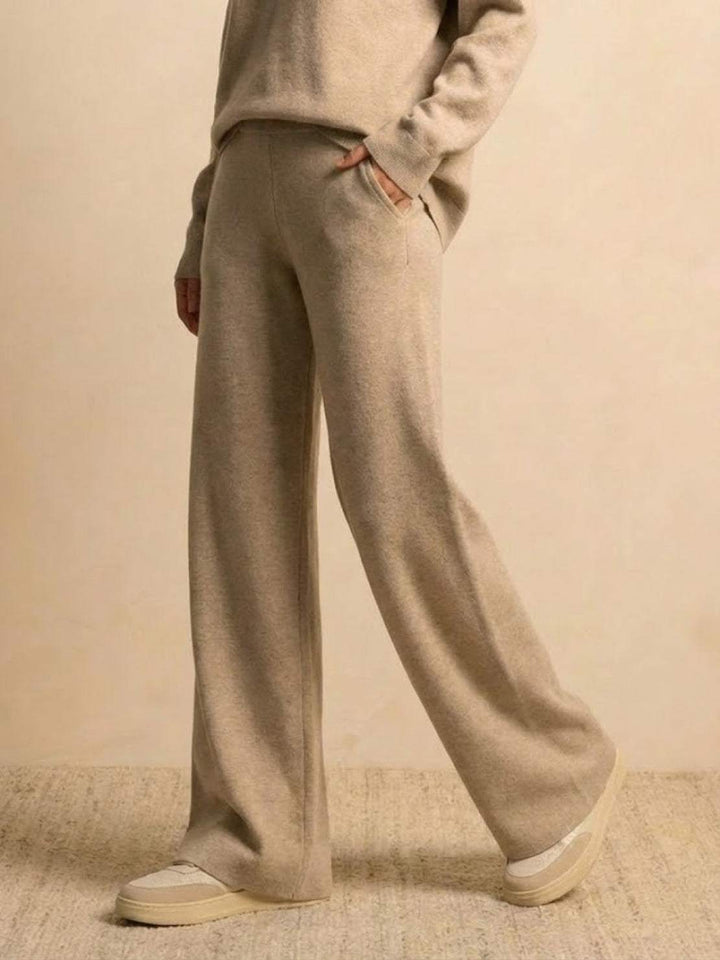 Plush & Preppy Camel Two-Piece Set