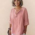 Pure Linen Age-Defying Button Detail Shirt