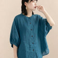 Relaxed Loose Breathable Linen Blouse