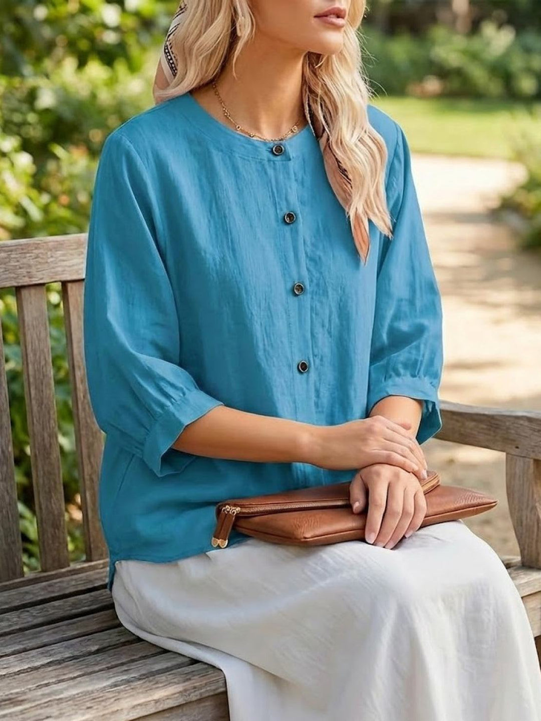 Relaxed Loose Breathable Linen Blouse