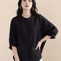 Relaxed Loose Breathable Linen Blouse