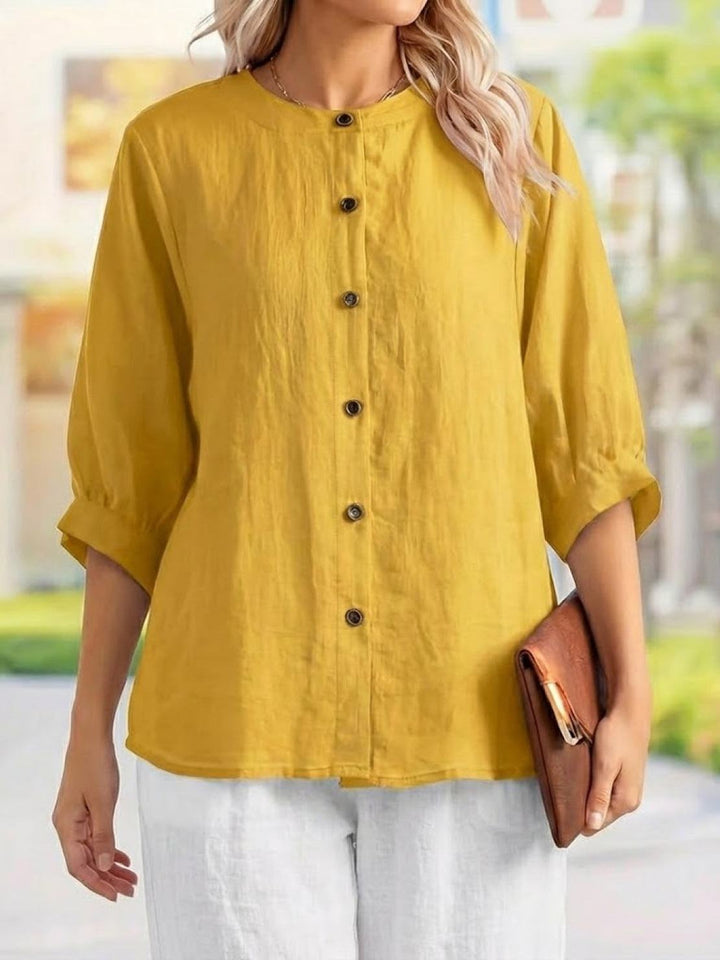 Relaxed Loose Breathable Linen Blouse