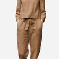 100% Cotton Linen Monochrome 2 Piece Set