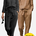 100% Cotton Linen Monochrome 2 Piece Set