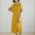 100% Linen Pure Elegance Dress
