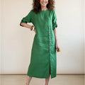 100% Linen Pure Elegance Dress