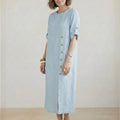 100% Linen Pure Elegance Dress