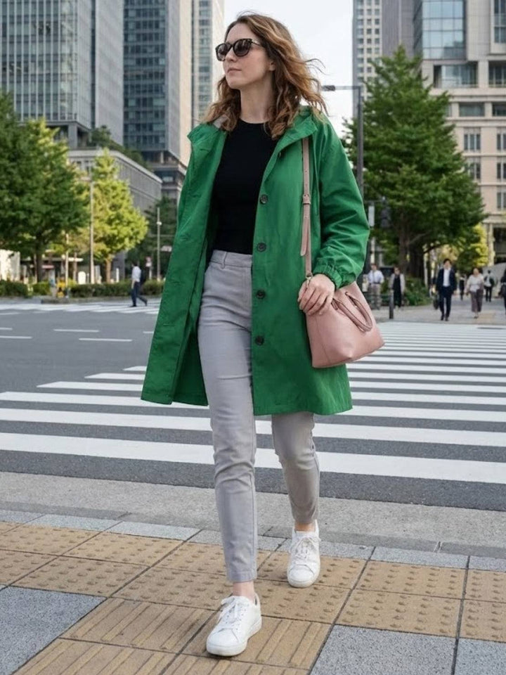 The Rain Couture Windbreaker-Trendy, Oversized, and Water-Resistant