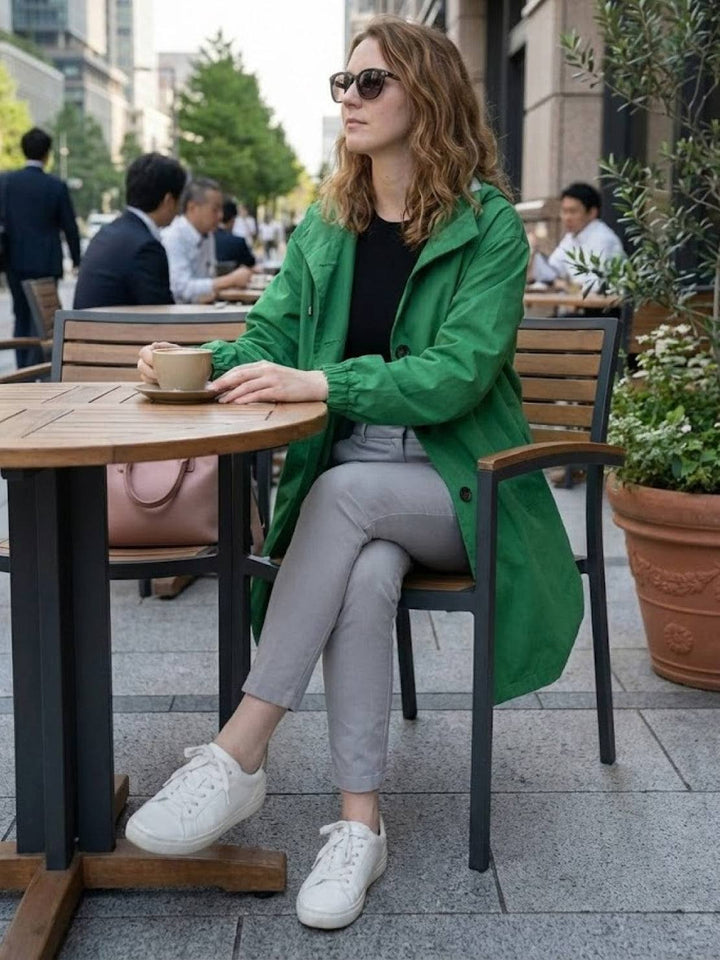 The Rain Couture Windbreaker-Trendy, Oversized, and Water-Resistant