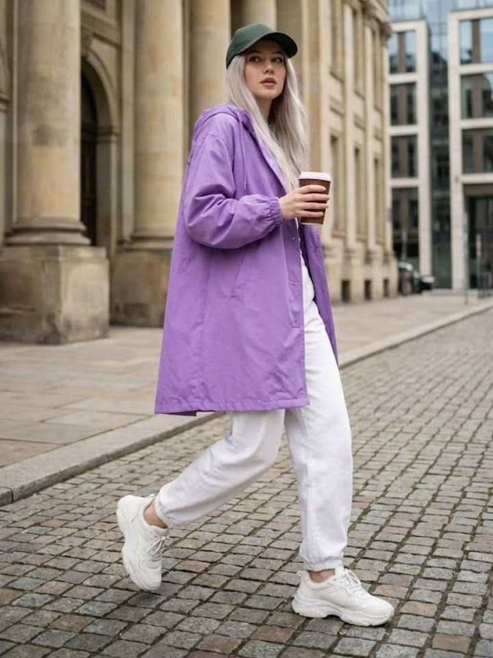 The Rain Couture Windbreaker-Trendy, Oversized, and Water-Resistant