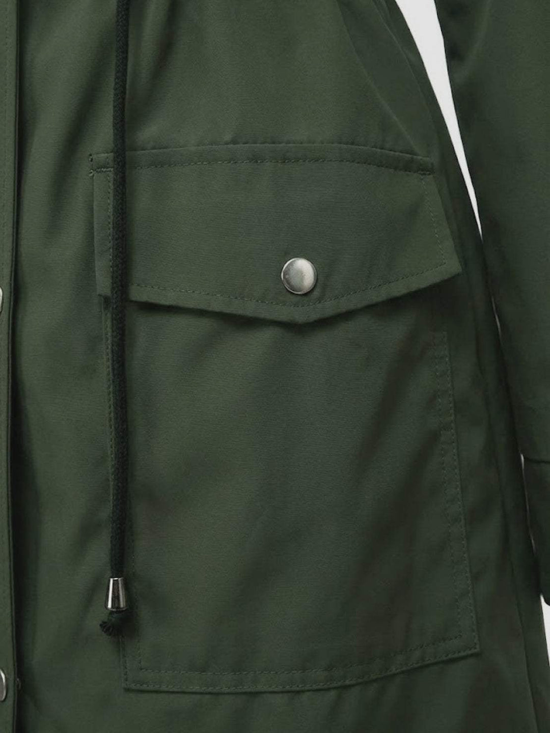 Water Resistant Hooded Striped Windbreaker Rain Jacket