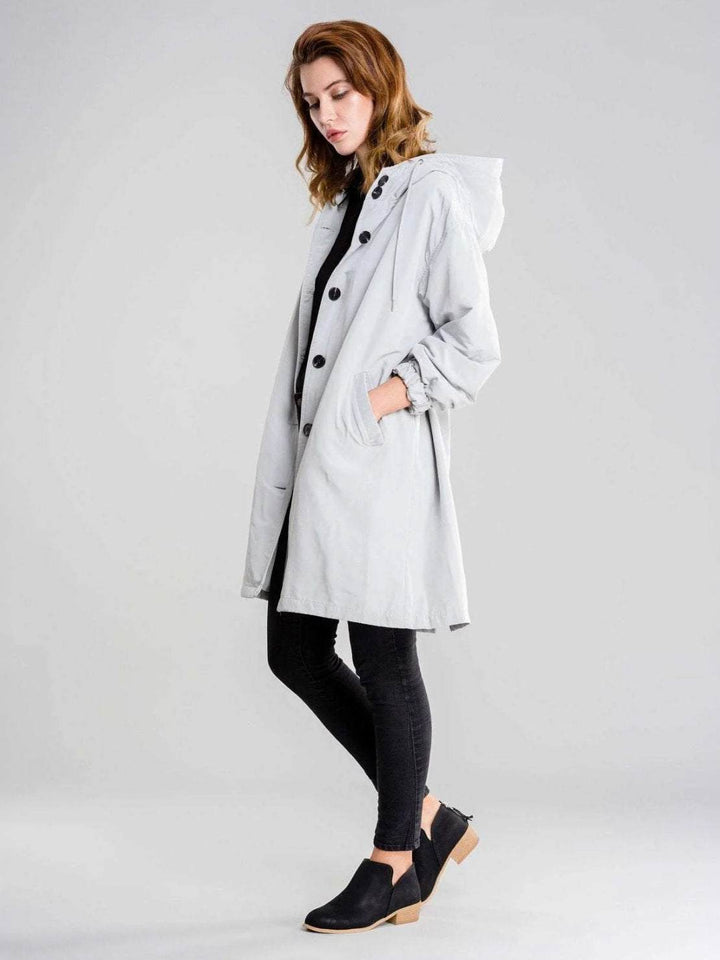Water Resistant Oversized Hooded Windbreaker Rain Jacket