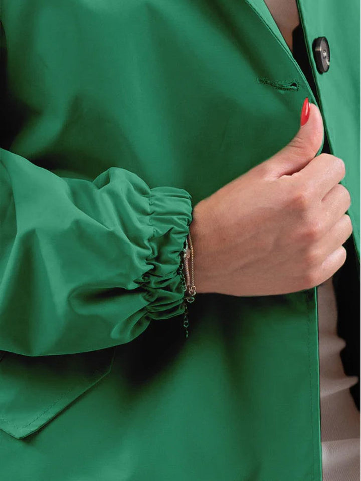 Water Resistant Oversized Hooded Windbreaker Rain Jacket